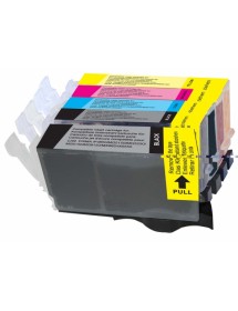 CARTOUCHE-C-525/526-PACK 5-CANON IP4850/4950-CLI526/PGi525 (2BK+C+M+Y)