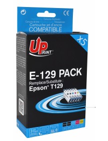 UP-E-129-PACK 5 EPSON STY B42/BX525/625/925-T129 (2BK+C+M+Y)-REMA