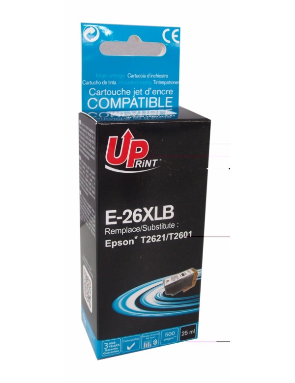 UP-E-26XLB-EPSON XP600/700/800-T2621-BK