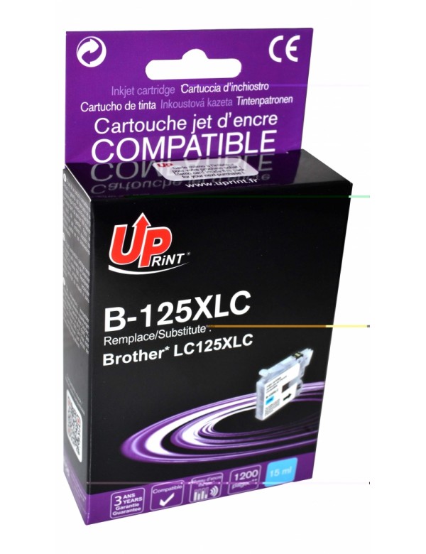 UP-B-125XLC-BROTHER DCPJ4110DW-NEW CHIP 3-LC125XL-C