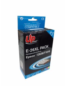 UP-E-26XL-PACK 5 EPSON XP600/700/800-T26XL (BK+PBK+C+M+Y)