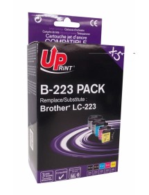 UP-B-223-PACK 5 BROTHER MFC-J4620DW-LC223-CHIP V3-(2BK-C-M-Y)