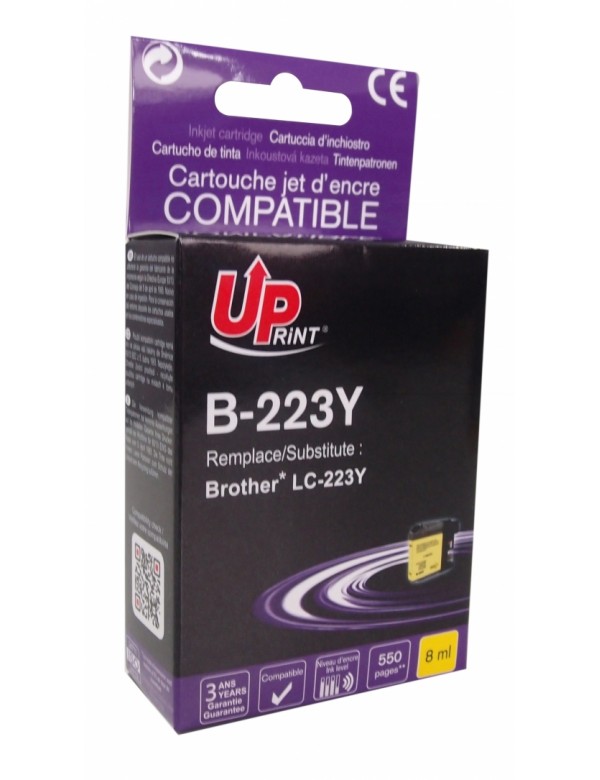 UP-B-223Y-BROTHER MFC-J4620DW-LC223-CHIP V3-Y