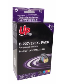 UP-B-225XL-PACK 5 BROTHER MFC-J4620DW-LC227XL/LC225XL-CHIP V3-(2BK-C-M-Y)