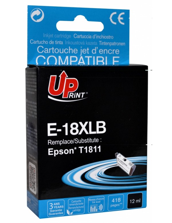 UP-E-18XLB-EPSON XP102/305/405-T1811-REMA-BK-CHIP V2