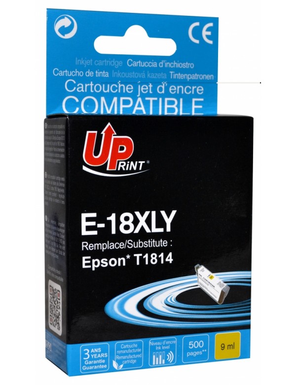 UP-E-18XLY-EPSON XP102/305/405-T1814-REMA-Y-CHIP V2