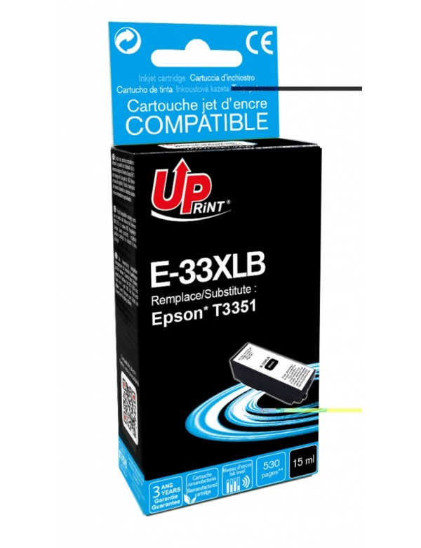 UP-E-33XLB-EPSON XP-530/630/635/830-T3351-BK