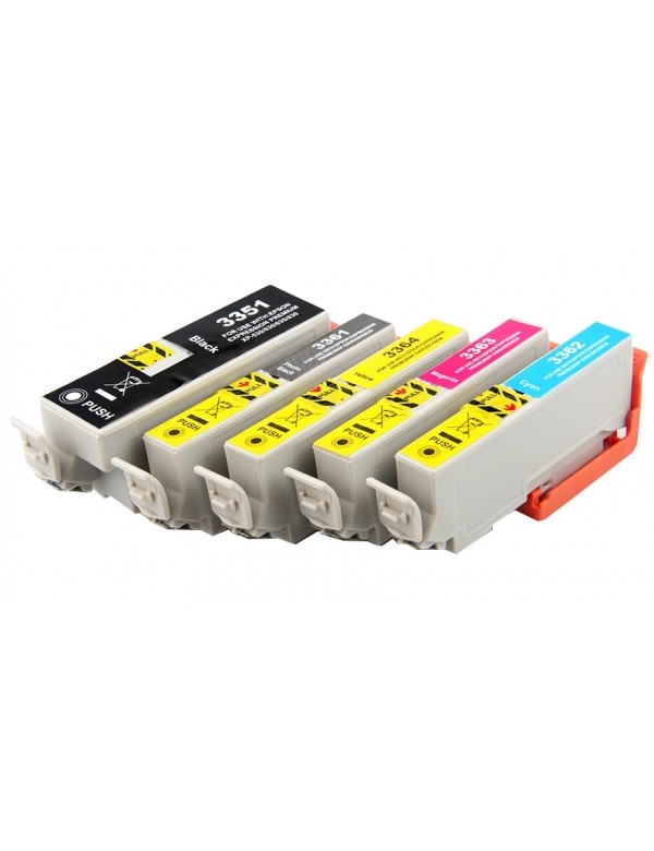 CARTOUCHE-E-33XL-PACK EPSON XP-530/630/635/830-T33XL (BK-PBK-C-M-Y)