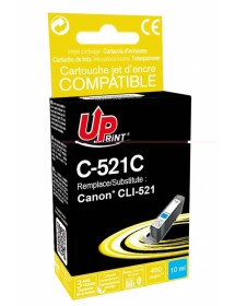 UP-C-521C-CANON IP3600/4600/4700-CLI 521-WITH CHIP-C-REMA