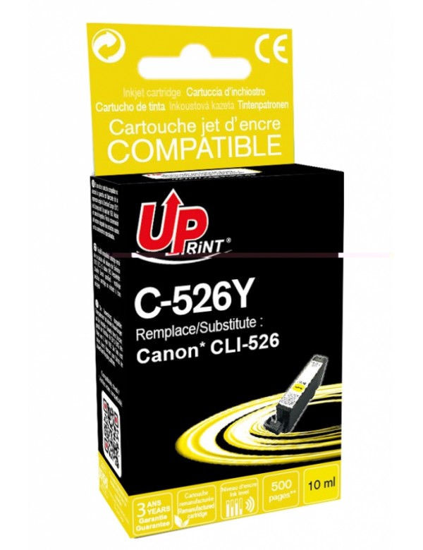 UP-C-526Y-CANON IP4850/4950-CLI526-WITH CHIP-Y-REMA