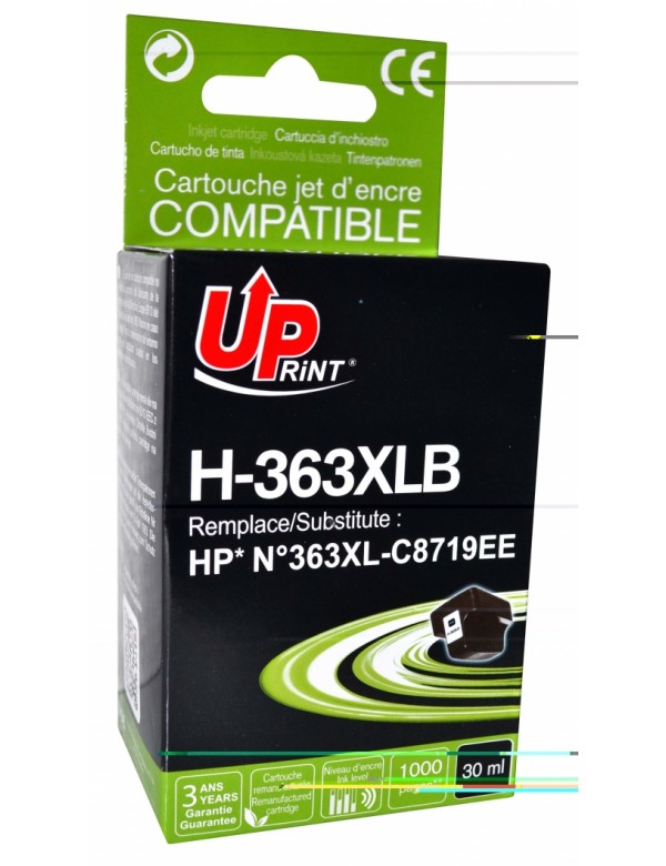 UP-H-363XLB-HP C8719E-N°363XL-REMA-BK