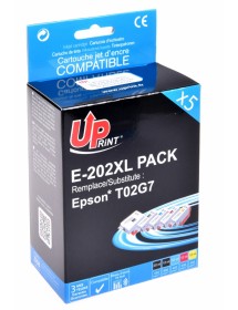 UP-E-202XL-PACK 5-EPSON XP6000/6005-T02G7-BK+PBK+C+M+Y