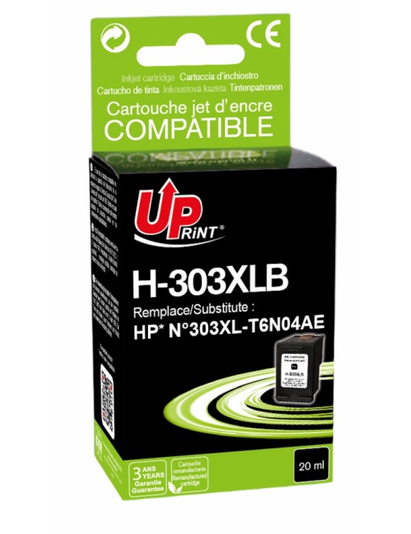 UP-H-303XLB-HP N°303XL-T6N04AE-BK-REMA