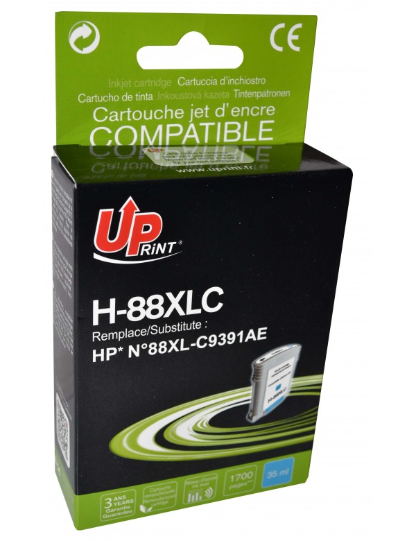 UP-H-88XLC-HP C9391-N°88XL-REMA-C