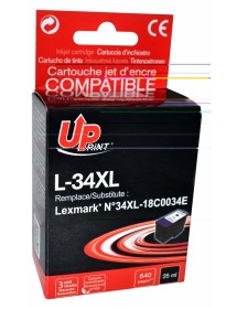 UP-L-34XL-LEXMARK 18C0034E-N°34XL-BK