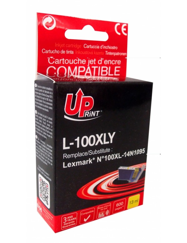UP-L-100XLY-LEXMARK PRO205/805/905-N°100XL-Y