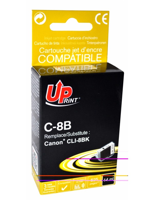 UP-C-8B-CANON IP 4200-CLI8-WITH CHIP-BK