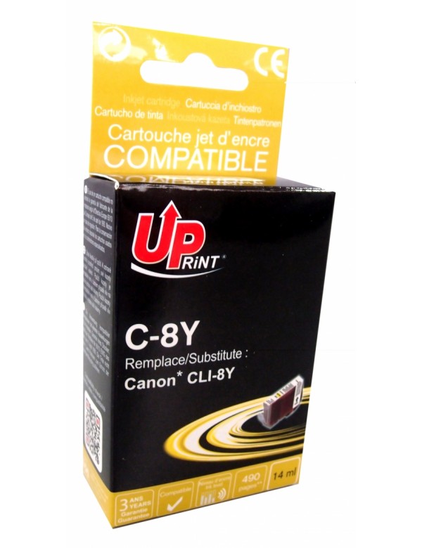 UP-C-8Y-CANON IP 4200-CLI8-WITH CHIP-Y