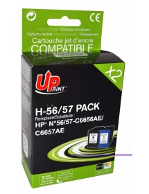 UP-H-56/57-PACK 2 HP C6656/C6657-N°56/N°57-REMA (BK+CL)