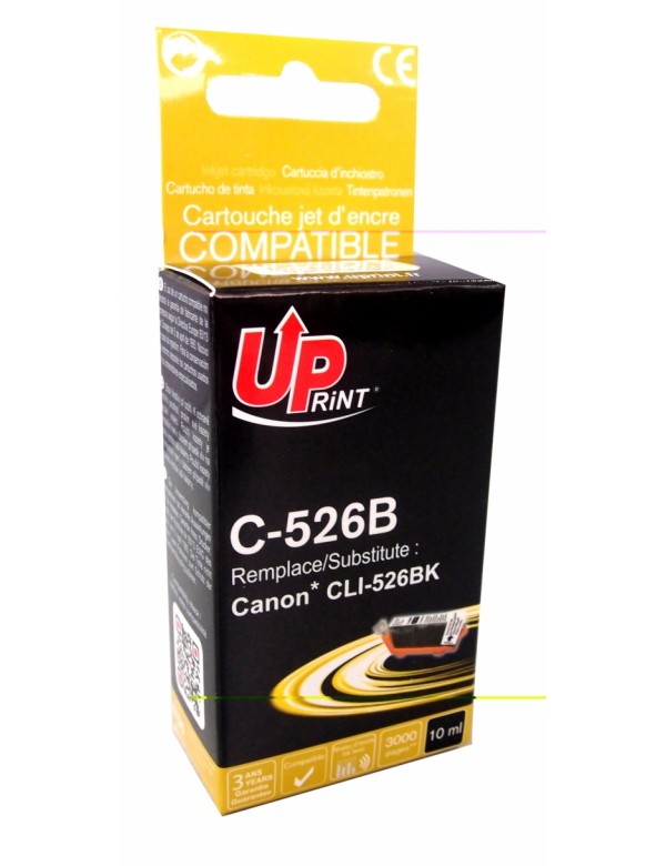 UP-C-526B-CANON IP4850/4950-CLI 526-WITH CHIP-BK