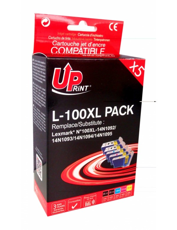 UP-L-100XL-PACK LEXMARK PRO205/805/905-N°100XL (2BK+C+M+Y)