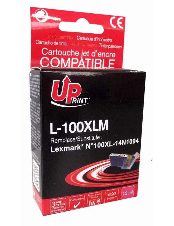 UP-L-100XLM-LEXMARK PRO205/805/905-N°100XL-M