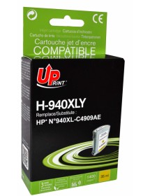 UP-H-940XLY-HP C4909-N°940XL-NEW CHIP-REMA-Y